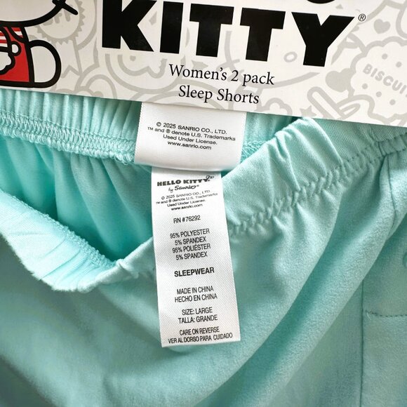 NWT Hello Kitty Women's Size Large 2-Pack Sleep Shorts - Picture 7 of 7
